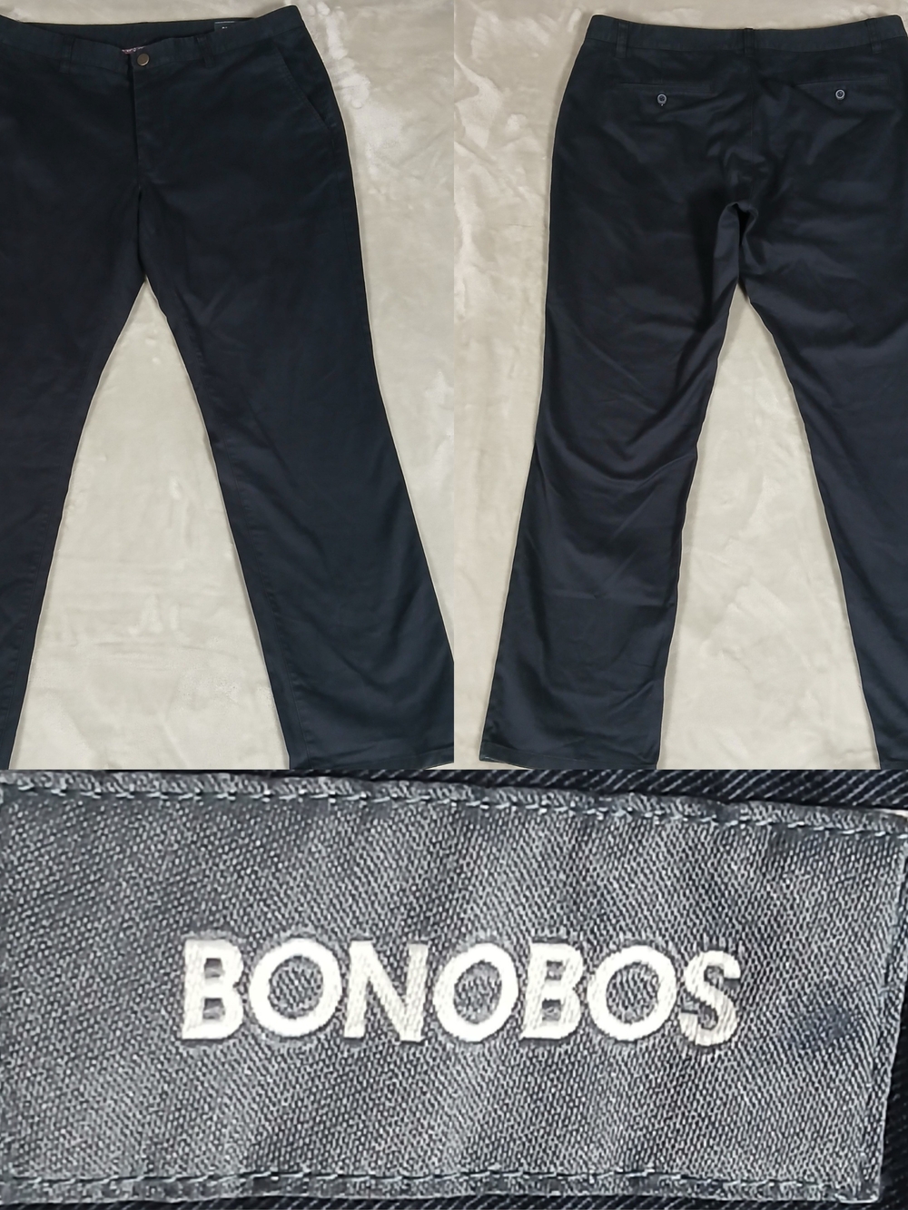 Bonobos Chino Pants 38x32 Men's Dark Navy Blue